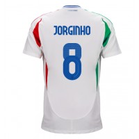 Camiseta Italia Jorginho Frello #8 Visitante Equipación Eurocopa 2024 manga corta